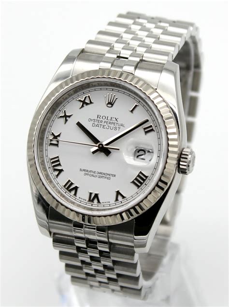 rolex white gold and stainless steel|rolex 36 stainless steel.